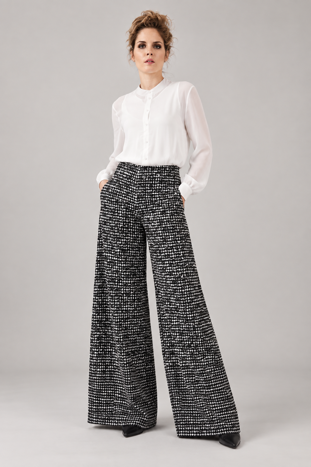 Pleated Front Trousers