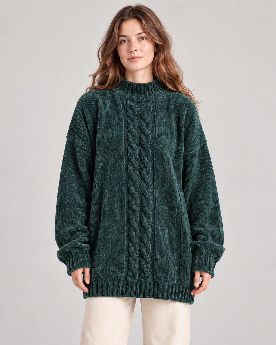 Chunky Cable-Knit Sweater