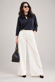 Cropped Straight-Leg Trousers