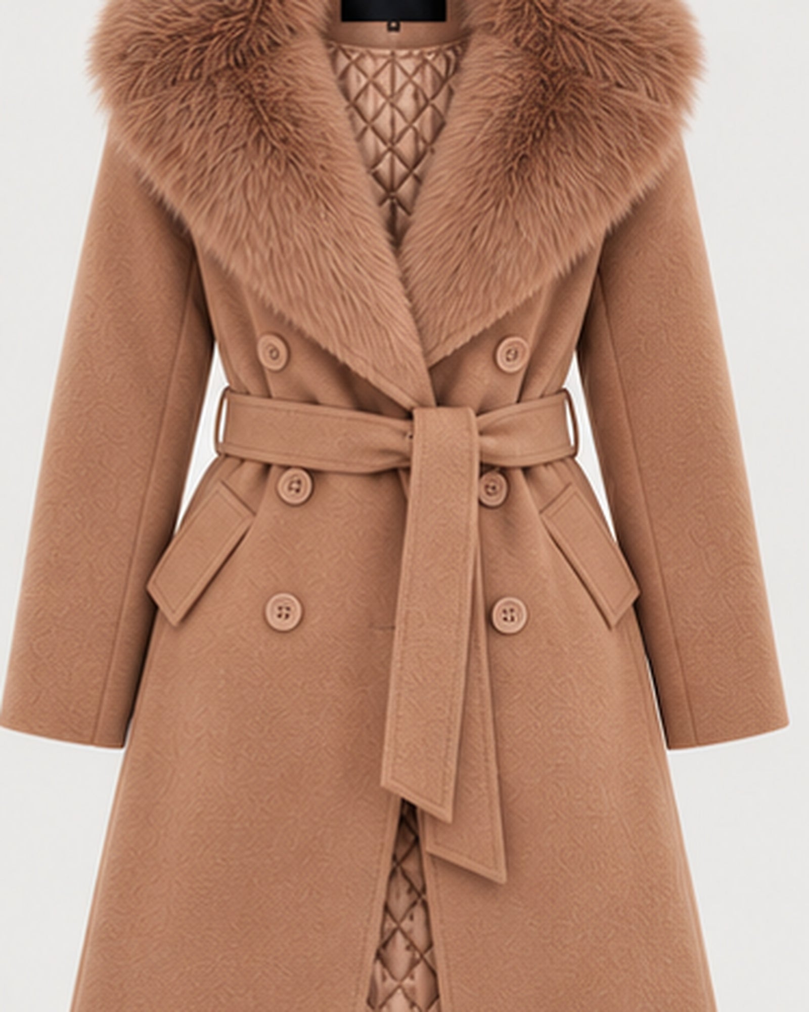 Faux-Fur Trim Parka clean product mobile view