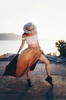 Leather-Look Pencil Skirt