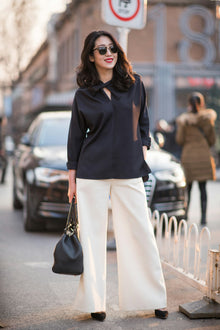 Cropped Straight-Leg Trousers
