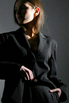Cropped Linen Blazer