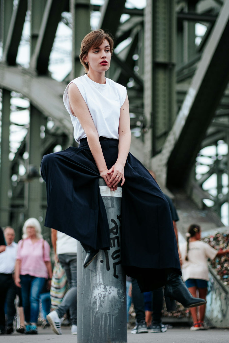 Denim A-Line Skirt