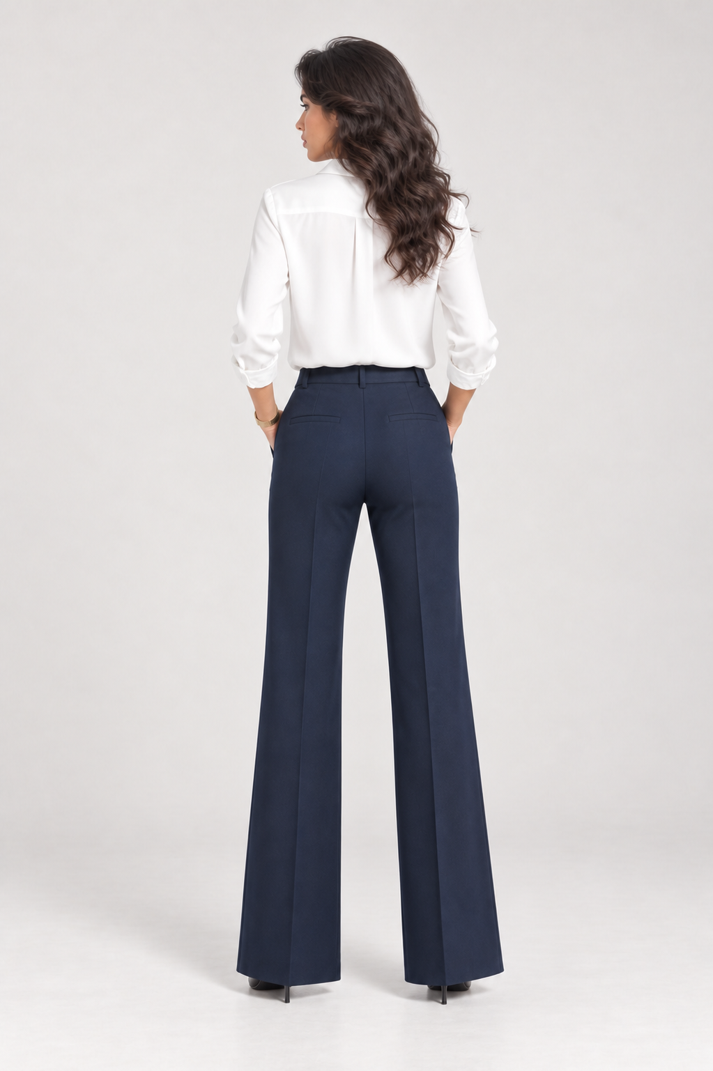 Tailored Wide-Leg Trousers
